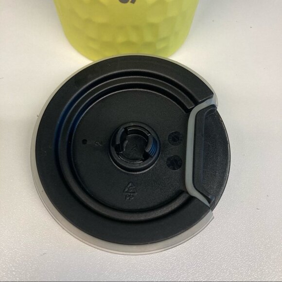 STARBUCKS 2016 Dimpled Neon  Yellow To go Mug - Picture 6 of 9